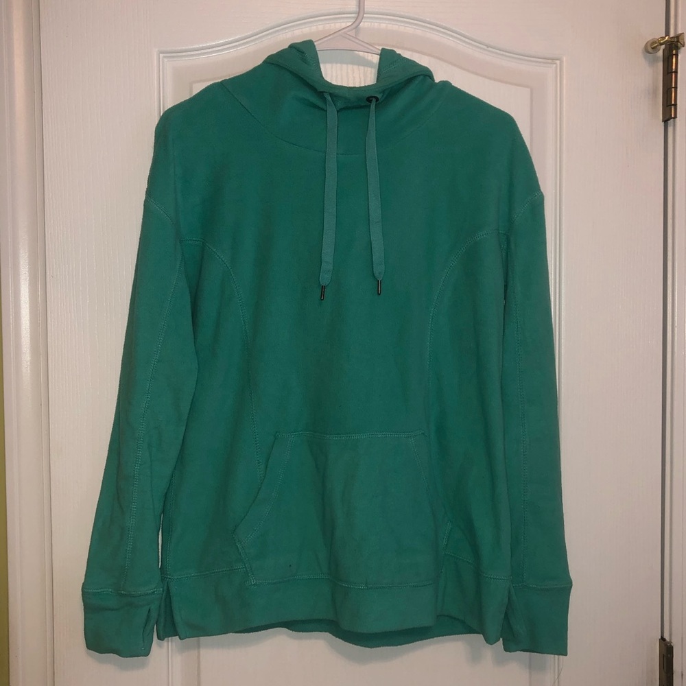 Turquoise hoodie